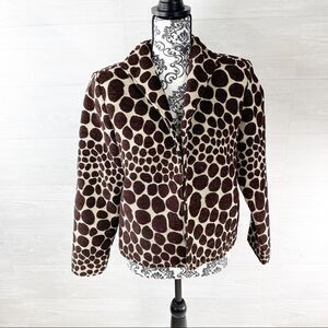 Vintage Painted Pony Animal Print Blazer Jacket